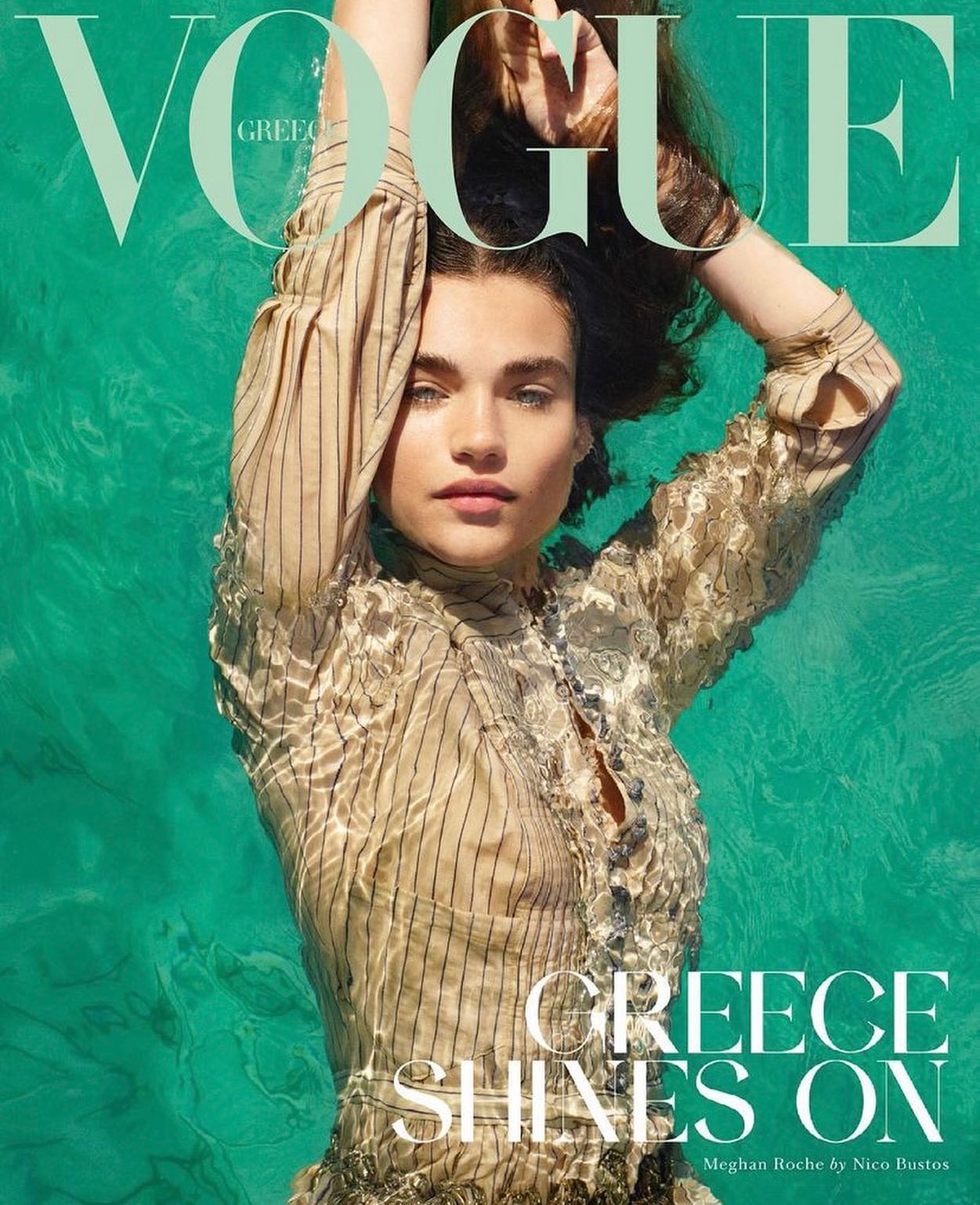 Meghan Roche covers Vogue Greece