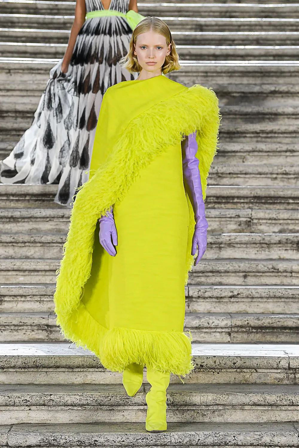 Astrid Grove walks Valentino Couture FW22